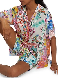 Paula Floral Camp Shirt