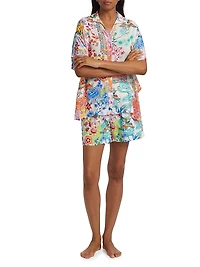 Paula Floral Camp Shirt