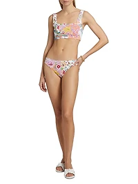 Paula Reverse Piqué Square Neck Bikini Top