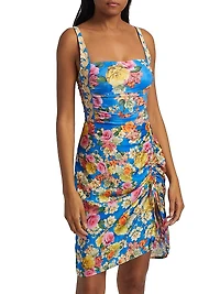 Pauline Floral Ruched Tankini