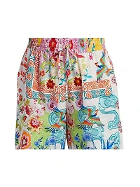 Paula Floral Elasticized Shorts