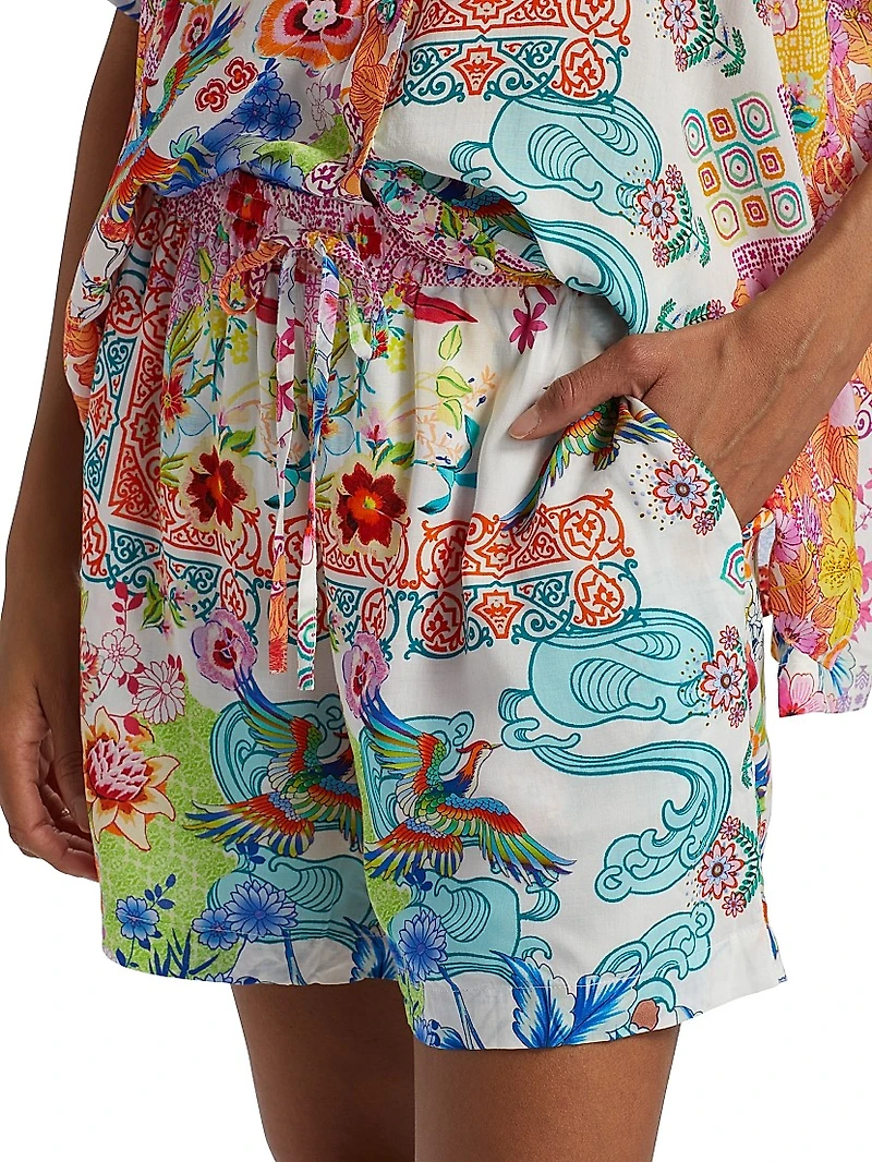 Paula Floral Elasticized Shorts