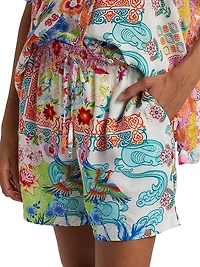 Paula Floral Elasticized Shorts