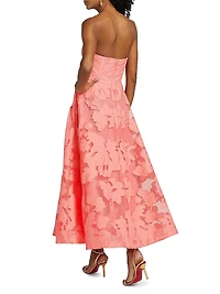 Desi Floral Lace Maxi-Dress