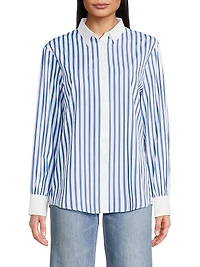 Franklin Striped Button-Front Shirt
