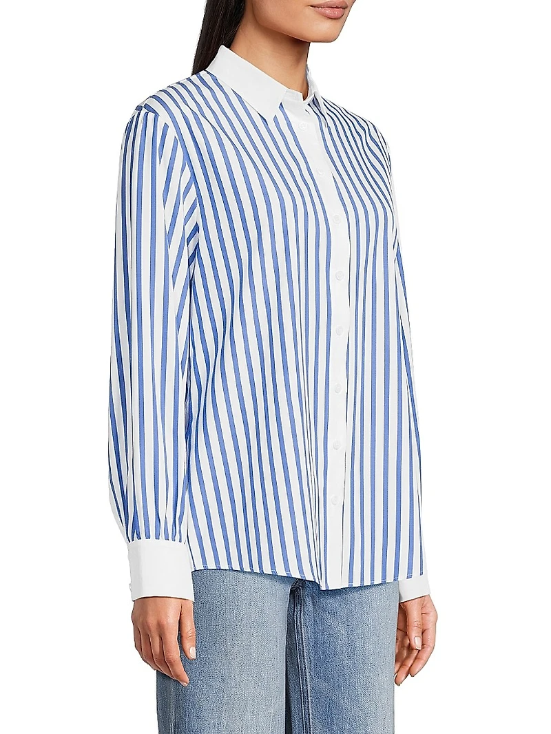 Franklin Striped Button-Front Shirt