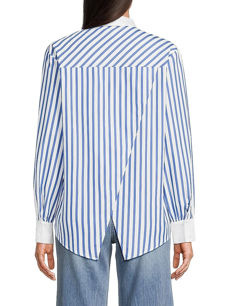 Franklin Striped Button-Front Shirt