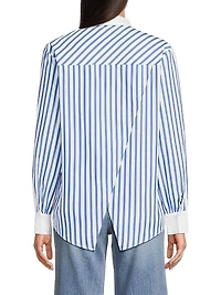 Franklin Striped Button-Front Shirt