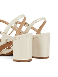 Nina Mid Heel 70MM Studded Leather Sandals