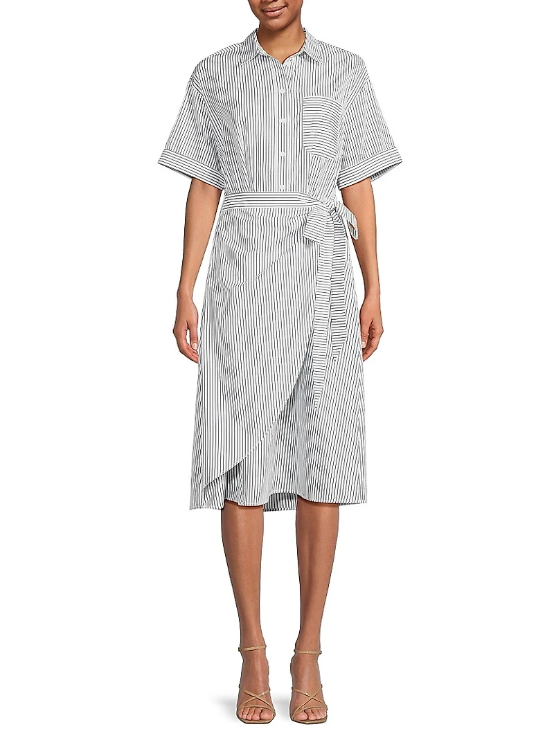 Naya Wrapped Shirt Dress