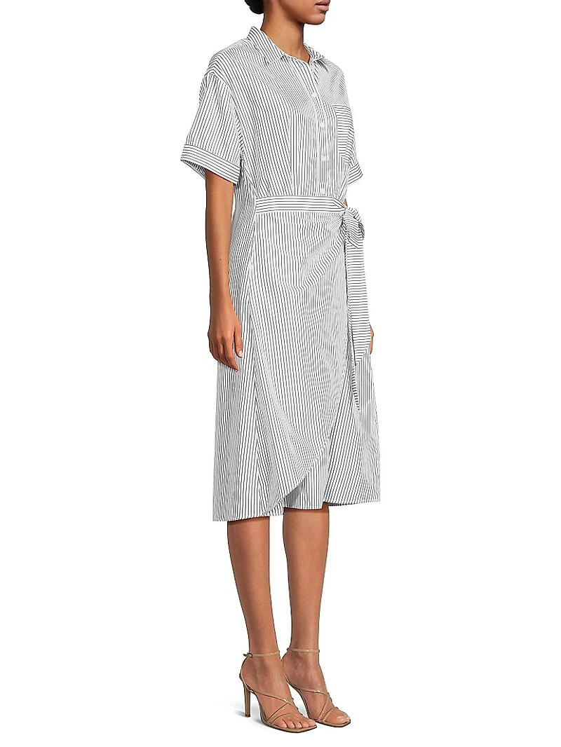 Naya Wrapped Shirt Dress