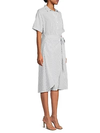 Naya Wrapped Shirt Dress