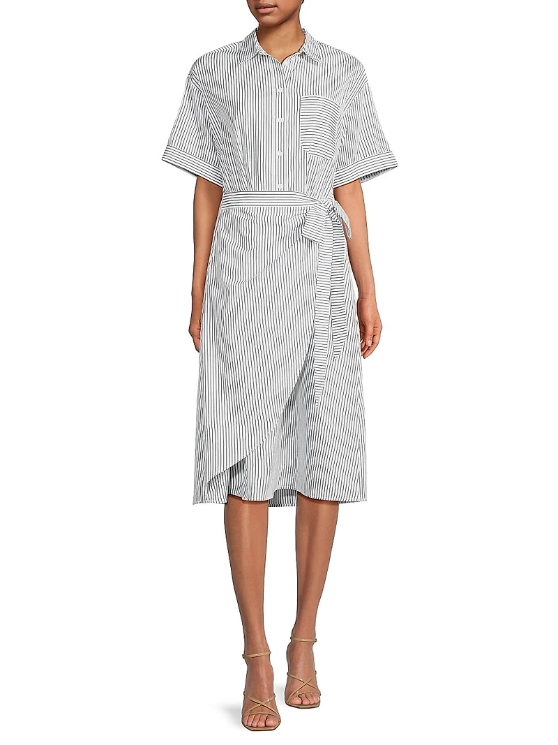 Naya Wrapped Shirt Dress