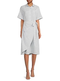Naya Wrapped Shirt Dress