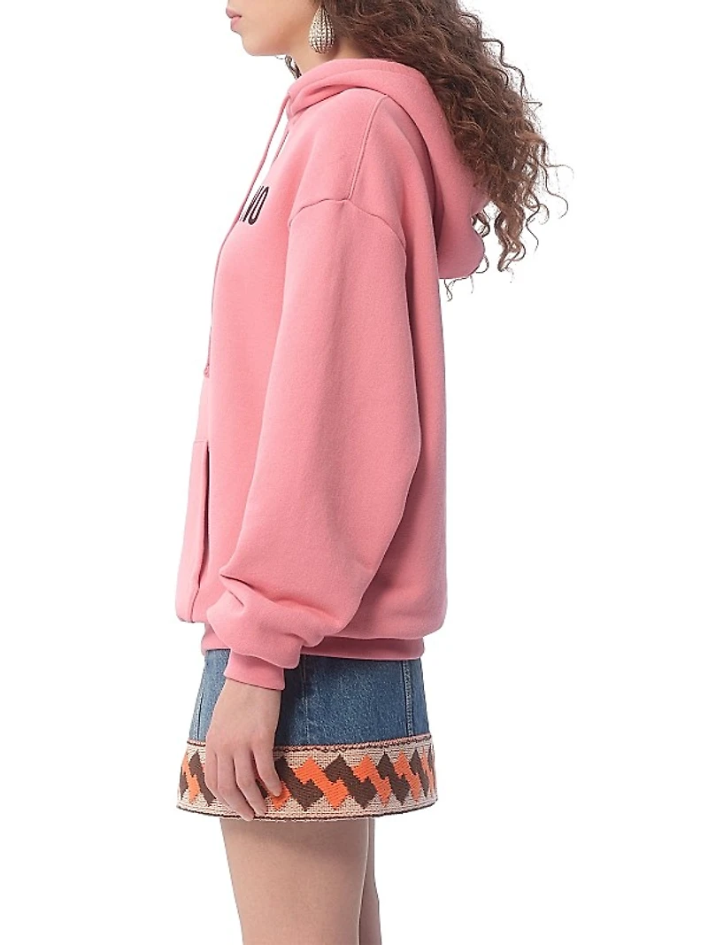 Sweatshirt in Jersey Cotton Sweatshirt with Chez Valentino Print