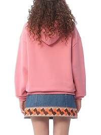 Sweatshirt in Jersey Cotton Sweatshirt with Chez Valentino Print