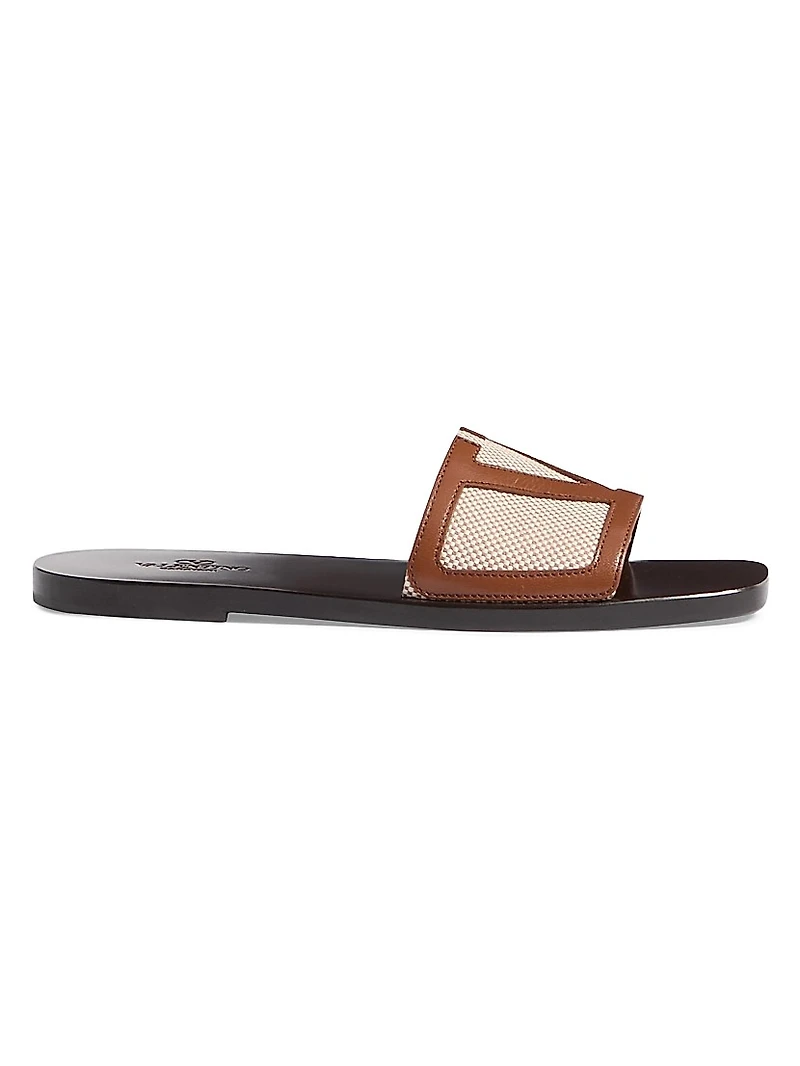 Viva Superstar Slide Sandals Canvas and Nappa