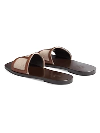 Viva Superstar Slide Sandals Canvas and Nappa