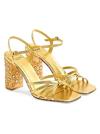 Preshoes Sandals Laminated Ayers with Crystals 90MM