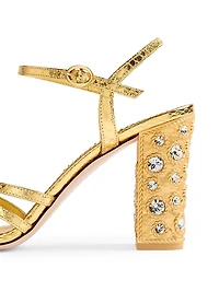 Preshoes Sandals Laminated Ayers with Crystals 90MM