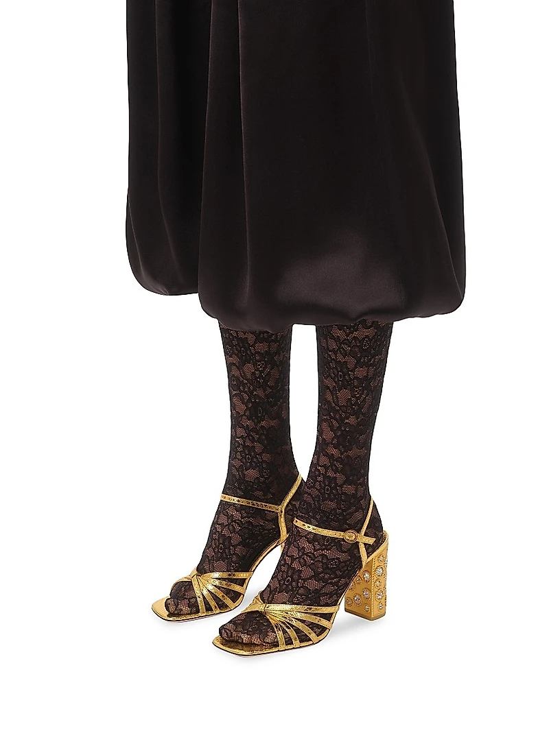 Preshoes Sandals Laminated Ayers with Crystals 90MM