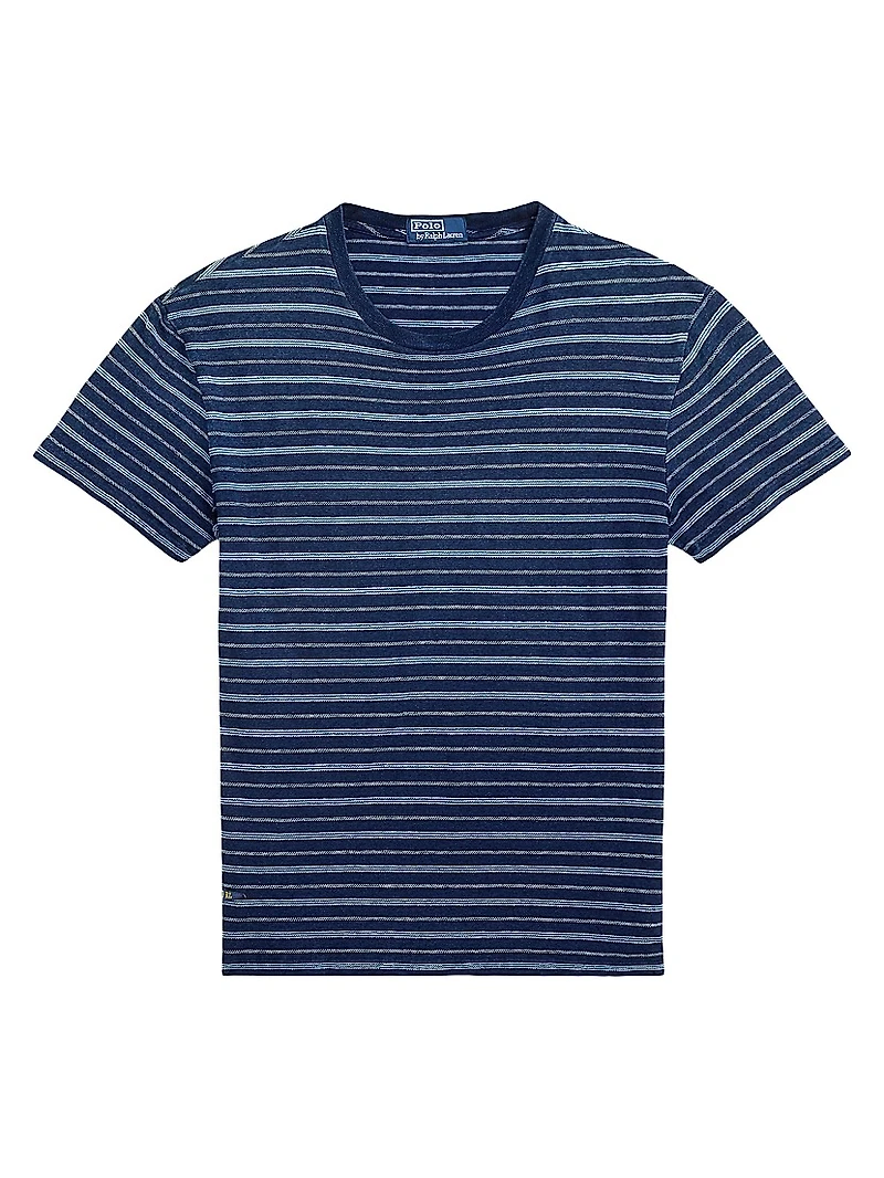 Striped Cotton & Linen T-Shirt