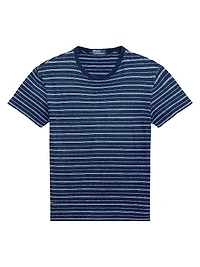 Striped Cotton & Linen T-Shirt