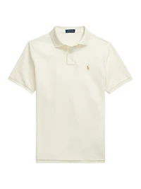 Logo Cotton Mesh Polo Shirt