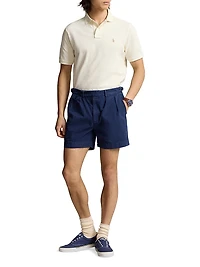 Logo Cotton Mesh Polo Shirt