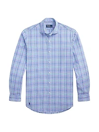 Classic Fit Poplin Button-Front Shirt