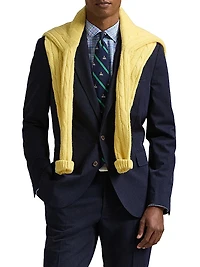 Classic Fit Poplin Button-Front Shirt