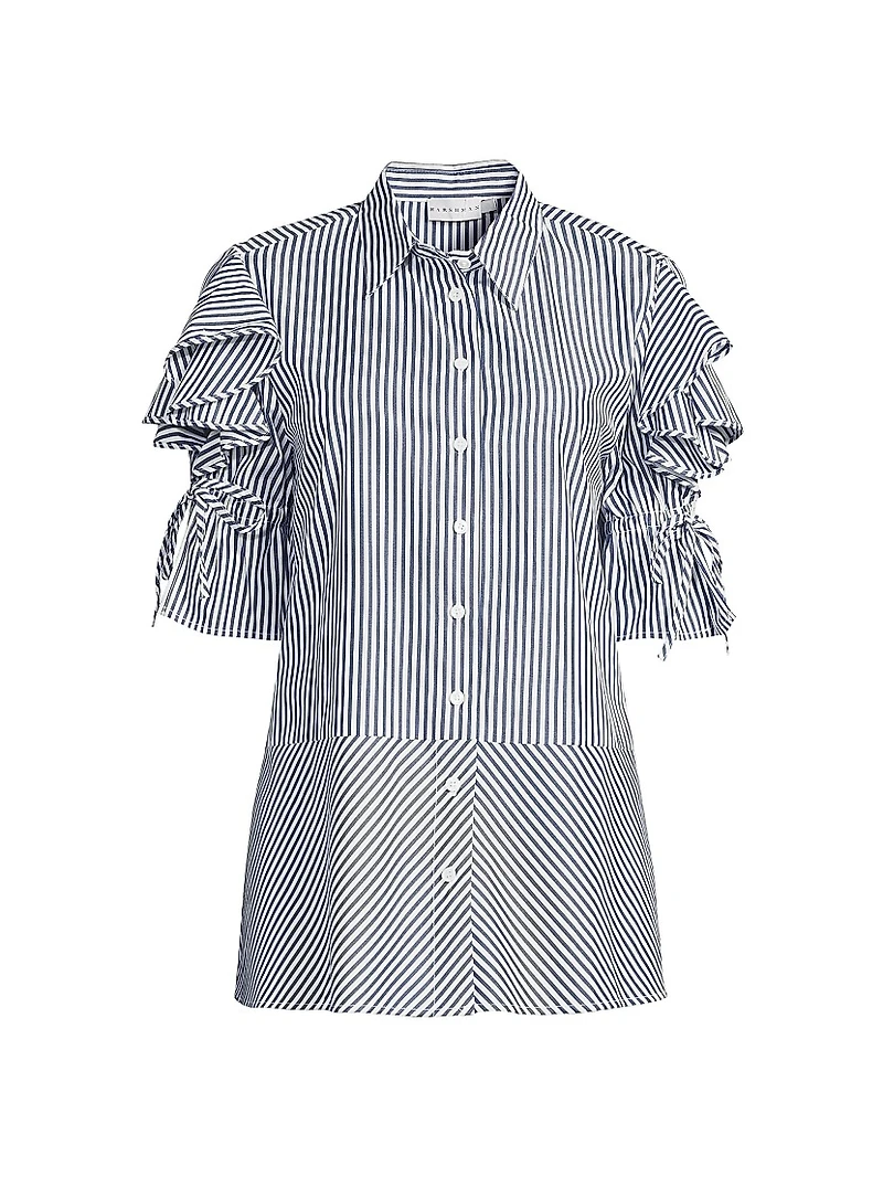 Tiarna Ruffle-Sleeve Shirt