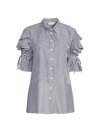 Tiarna Ruffle-Sleeve Shirt