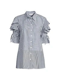 Tiarna Ruffle-Sleeve Shirt