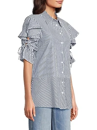 Tiarna Ruffle-Sleeve Shirt