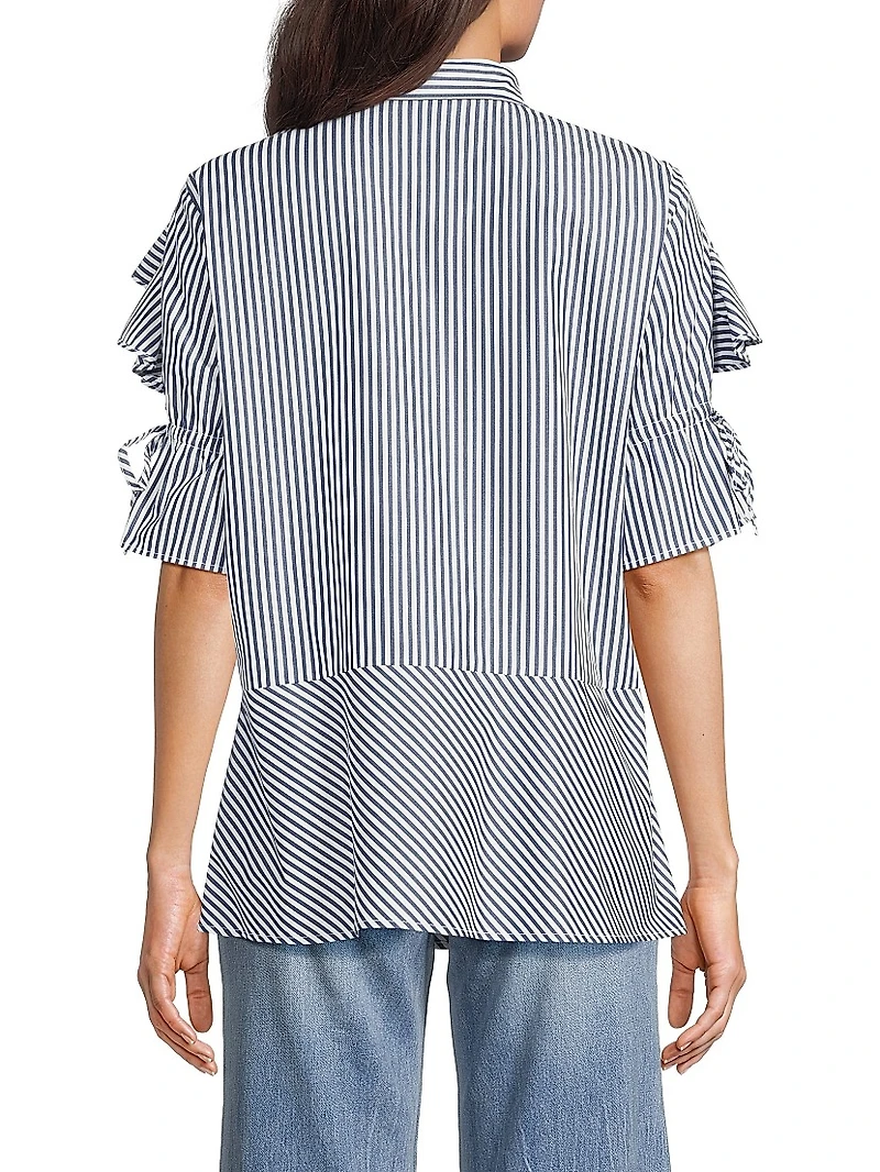 Tiarna Ruffle-Sleeve Shirt