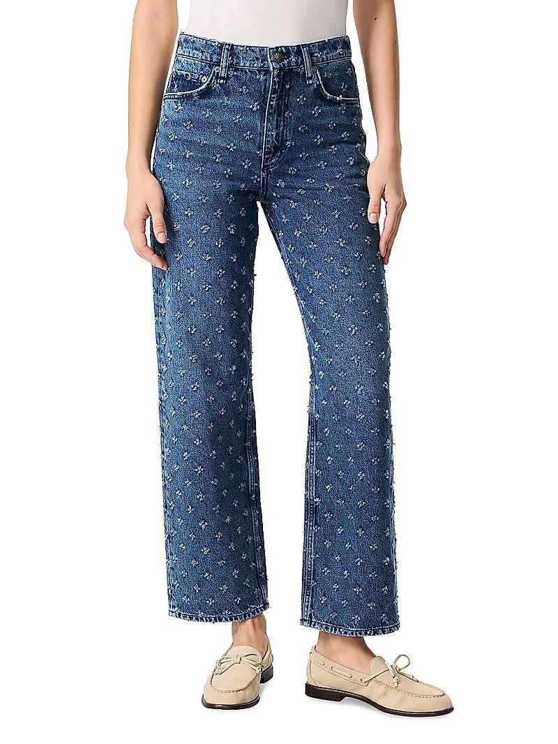 Shea High-Rise Ankle Relaxed Straight-Leg Jeans