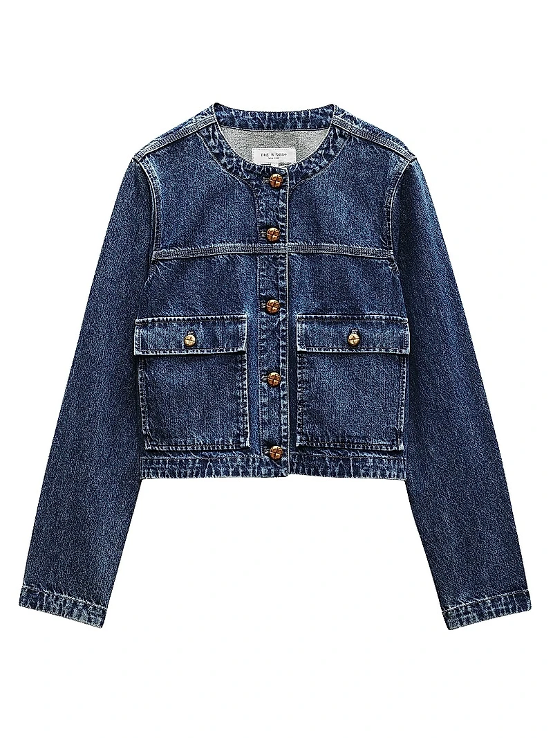 Drew Cotton Denim Cargo Jacket