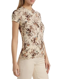 Ressi Jungle Print Fitted T-Shirt