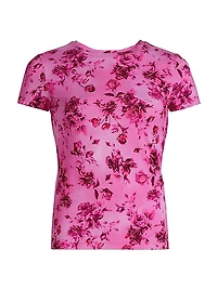 Ressi Rose Floral Crewneck T-Shirt