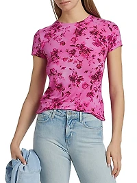 Ressi Rose Floral Crewneck T-Shirt