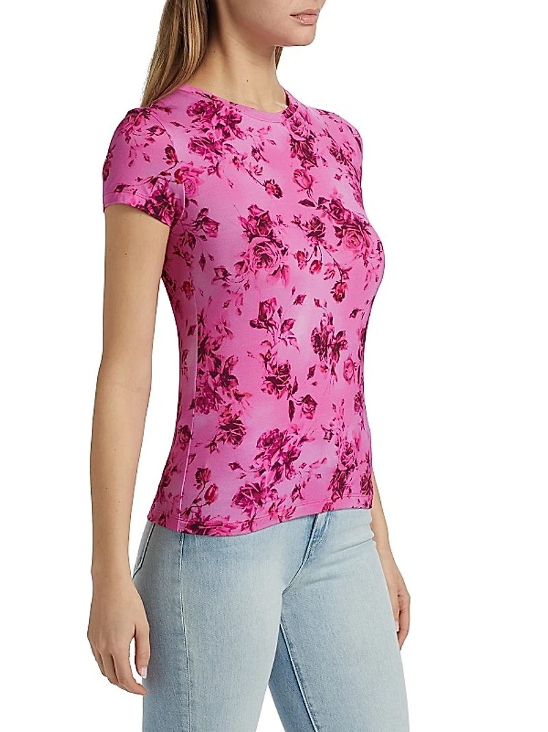 Ressi Rose Floral Crewneck T-Shirt
