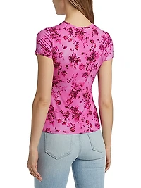 Ressi Rose Floral Crewneck T-Shirt