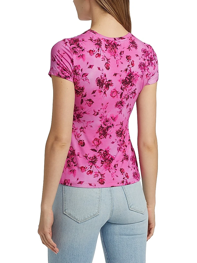 Ressi Rose Floral Crewneck T-Shirt