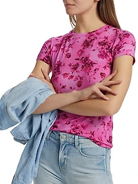 Ressi Rose Floral Crewneck T-Shirt