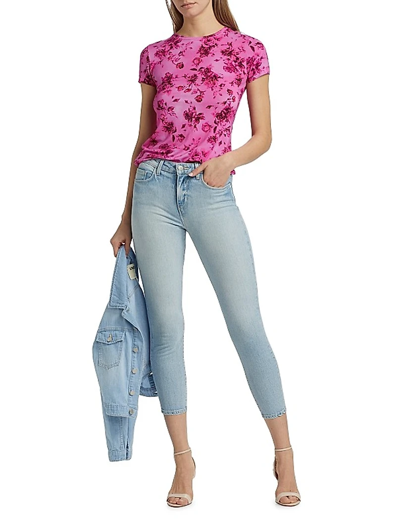 Ressi Rose Floral Crewneck T-Shirt
