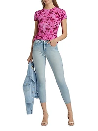 Ressi Rose Floral Crewneck T-Shirt