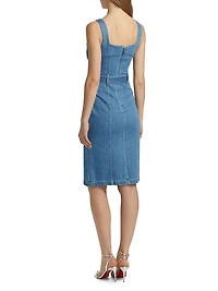 Denim Tank Midi-Dress