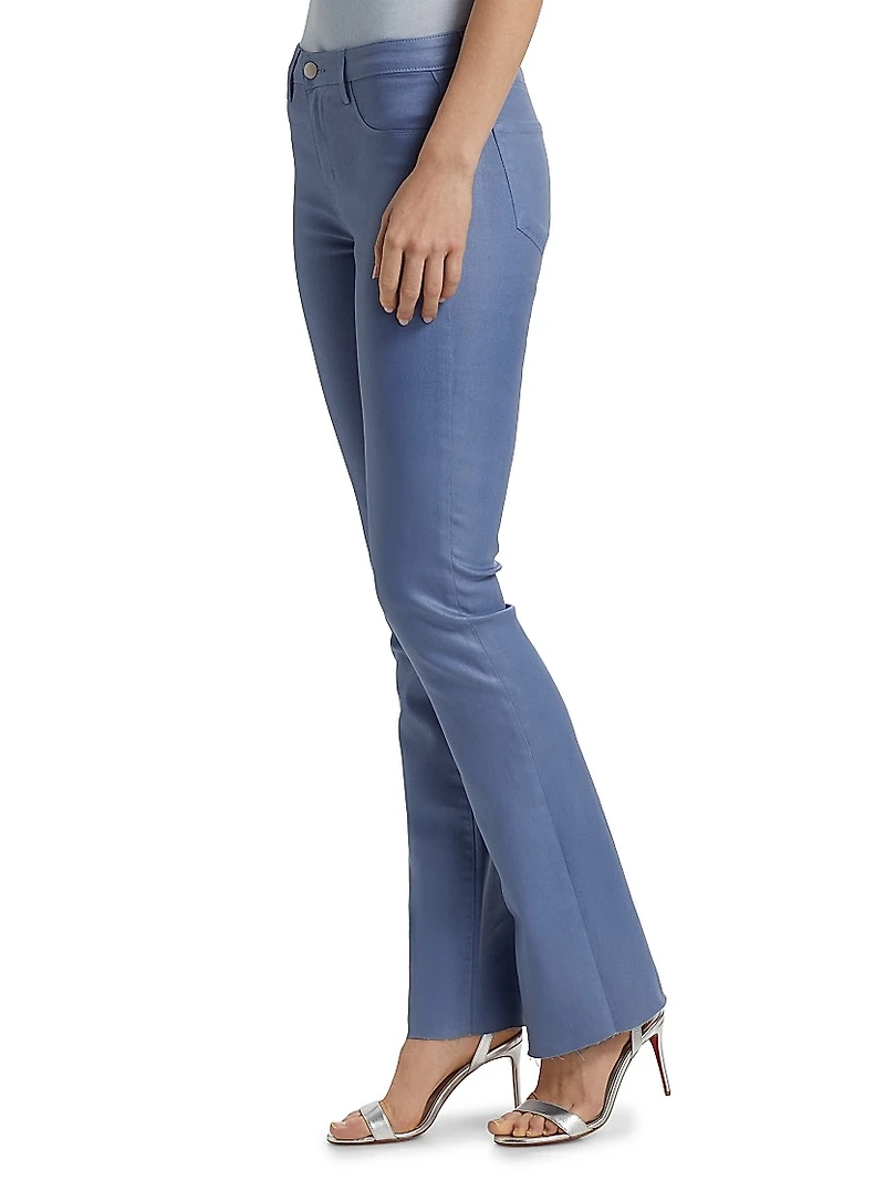 Ruth Stretch Cotton Flared High-Rise Jeans