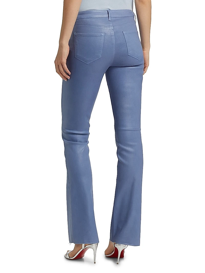 Ruth Stretch Cotton Flared High-Rise Jeans